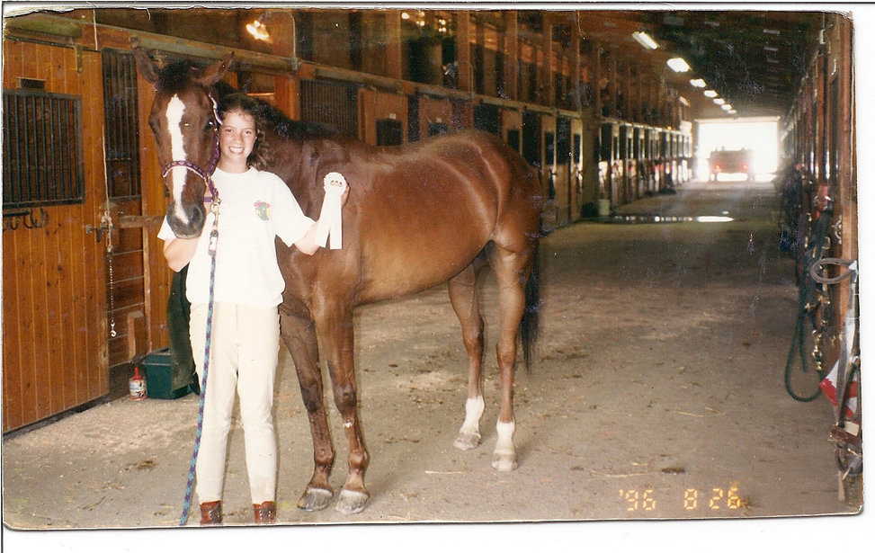 image of Melissa and horse Norman