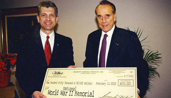 image of Bill Forsberg and Senator Bob Dole