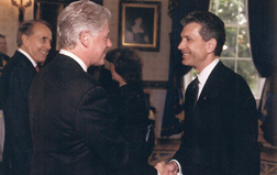 image of Bill Forsberg with President Bill Clinton